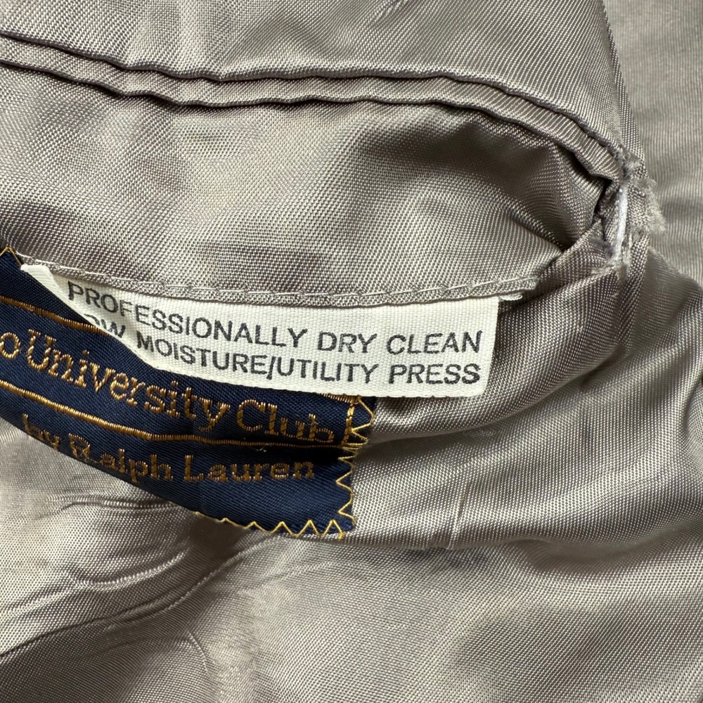 Polo University Club Ralph Lauren Blazer Mens Navy Blue Gold Button USA See Note - Picture 6 of 15
